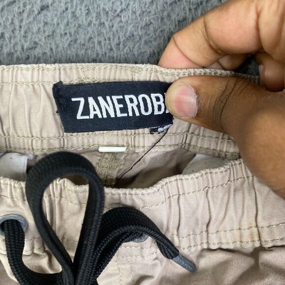 Zanerobe Sureshot Jogger Pants Mens 34 Slim Fit Sandstone Drop Crotch - Picture 5 of 12